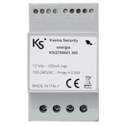 KSI-ENERGIA Energia module rail din 4 relais de sortie 250V-1A. Puissance maximale 2x6kW. Dimensions 90x53x62 mm.