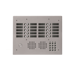 EVI-UHRCL4020 Platine aluminium HAUT-RISQUE audio 20 appels 4 rangées avec clavier
