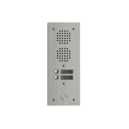 EVI-UHR1002 Platine aluminium HAUT-RISQUE audio 2 appels 1 rangée