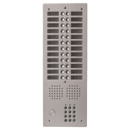 EVI-UHRCL2024 Platine aluminium HAUT-RISQUE audio 24 appels 2 rangées avec clavier