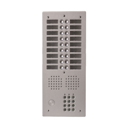 EVI-UHRCL2018 Platine aluminium HAUT-RISQUE audio 18 appels 2 rangées avec clavier