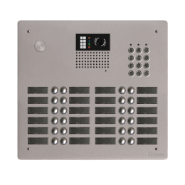 EVI-GTV62CL/424 Platine aluminium HAUT-RISQUE audio/vidéo  (GB2)  24 boutons 4 rangées + clavier