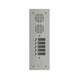 EVI-UHR1005 Platine aluminium HAUT-RISQUE audio 5 appels 1 rangée