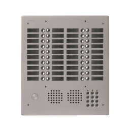 EVI-UHRCL4040 Platine aluminium HAUT-RISQUE audio 40 appels 4 rangées avec clavier