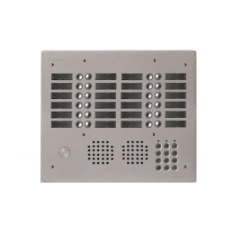 EVI-UHRCL4024 Platine aluminium HAUT-RISQUE audio 24 appels 4 rangées avec clavier