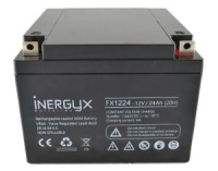 Batterie rechargeable VRLA 12V / 24 Ah - Bac FR UL94 V-0 - 165 x 177 x 126 mm