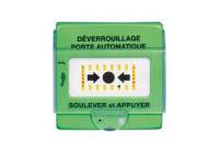 Déclencheur manuel Vert pour issue secours double contact