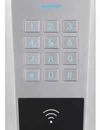 IZX-AXK320S0EM Clavier/Lecteur RFID AXK3 Métal IP64 125 KHz EM 12/24V AC/DC 999u 2R S0 cablage bornier