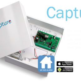 AVS-CAPTURE196 Centrale Capture 8/196 zones en coffret metal avec alimentation 3,4 A