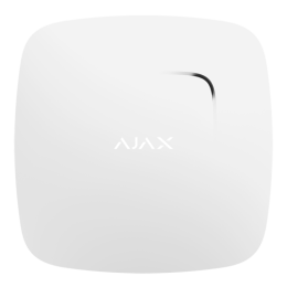 AJA-FIREPROTECT-W Ajax - Détecteur de fumée et capteur de température - Bidirectionnel - Sans fil 868 MHz Jeweller - Antenne interne espace libre 2000 m - Alarme 85 dB - Indicateur de détection de fumée et d'excès de température - Tamper anti-ouver