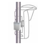 AVS-SP-OUT Rotule OUTSPIDER pour installation poteau, diamètre max 40mm