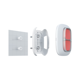 AJA-HOLDER-W Support pour bouton d'urgence Compatible avec AJ-BUTTON-W et AJ-DOUBLEBUTTON-W Installation facile Couleur blanche