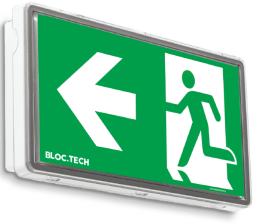 BLT-S-E1S-048-44-CB LSC Evacuation BLOC.TECH S Flux 180Lm IP44/IK08