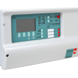 FIN-ECSAD025-C ECS Adressable 512 points et CMSI, 4 lignes bouclées 128 points ou 8 lignes ouvertes 32 points  1 fonction UGA  3 fonctions CMSI contrôle position  livrée avec batteries - Coffret ABS Blanc- Autonomie 24H - Ne convient pas au CMSI