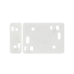 KSI-MICRO-POLI-PACKW Pack de 10 entretoises pour transmetteur, 10 entretoises pour barreau magnétique et 20 chevilles de fixation pour contact magnétique radio micro poli.blanc.