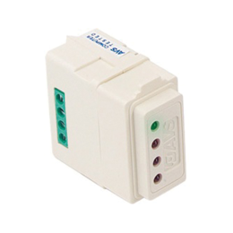 AVS-RS7B Lecteur pour clés TOUCH à connecter sur un port série RS485 pour centrale LUCKY et XTREAM 640 - 4 Leds d'information immédiate à propos de la centrale sur lequel il est connecté - petite taille -RS 7B N série Vimar EICON BLANC