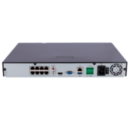 UNV-NVR302-08E2-P8-IQ Enregistreur IP Uniview Gamme Prime Enregistreur NVR pour caméra IP Résolution jusqu'à 12 Mpx 8 canaux vidéo / Compression Ultra265 / 8 ports PoE Prend en charge SIP jusqu'à 4CH / Reconnaissance faciale 2HDD / Alarmes