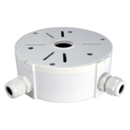 VDO-SP805 Boite de connexions - Pour caméras compactes ou dômes - Convient pour une utilisation en extérieur - Installation dans un plafond ou un mur - Couleur blanche - Passe câbles / Multiples orifices