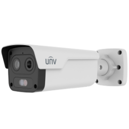 UNV-TIC2A32SA-F7-4F6AC-I1 Caméra thermique Dual IP Uniview 256x192 | Objectif 7mm Capteur optique 1/2.8 4 Mpx | Objectif 6mm Sensibilité thermique = 55mK Détec. prévention des incendies, alarme et SIP Intervalle de mesure temp -20~150ºC / ± 8ºC