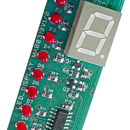 AVS-LCDW Ecran à 7 segments et  Leds pour indication locale sur un BR100