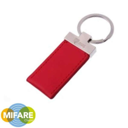 AVS-TOYL Badge porte-clés en cuir rouge * mifare *- compatible avec A500 PLUS (existe en noir AVS-TOYLN)