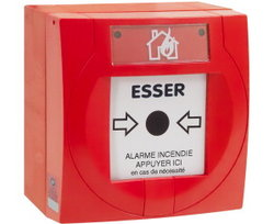 ESR-804973.F0 Déclencheur Manuel adressable IQ8 MCP avec IA, membrane, isolateur de court-circuit, sans socle de montage