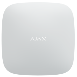 AJA-HUB-W Ajax - Centrale sans fil double voie GPRS/LAN - Bidirectionnel - Certificat de grade 2 - Protocole Jeweller 848MHz - Antenne interne espace libre 2000 m - Supervision depuis 12 s - Tamper anti-ouverture - Anti-inhibition - Batteri