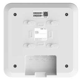 REY-RG-RAP2260 Point d'accès Reyee Wifi 6 802.11AX double bande 2,4 et 5 GHz  802.11a/b/g/n/ac/ax - 3000 Mbps Technologie MIMO - 2 antennes 3 dBi intégrées -160 MHz -1 port Ethernet MultiGigabit + 1 port Gigabit - 0 à 40 ºC Alimentation PoE+