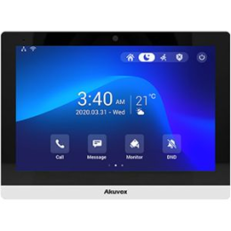 AKU-C319A Moniteur SIP d'intérieur avec ecran 10'', caméra et wifi+bluetooth (dernière version android 9.0), Façade plastique