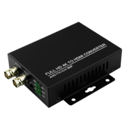 SFI-BNC4K-HDMI Convertisseur BNC à HDMI, 1 entrée BNC 1 Sortie HDMI 1080P 1 sortie BNC looping. Jusqu' 8 Mpx en entrée "TVI/CVI/AHD/CVBS"