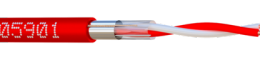 EBC-305901-W5 CABLE  LY9ST/SYT+1PAWG20 rouge en touret de 500m (C2 écranté)