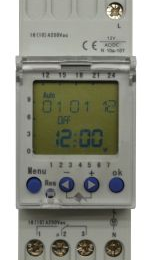 IZX-DTD122 Horloge digitale hebdomadaire 12v ac/d - 2 contacts inverseurs (44 pas)