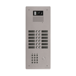 EVI-GTV62CL/212 Platine aluminium HAUT-RISQUE audio/vidéo  (GB2)  12 boutons 2 rangées + clavier