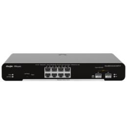 REY-RG-NBS3100-8GT2SFP-P Switch Reyee PoE Cloud Layer 2 8 ports PoE+ Gigabit+ 2 SFP Gigabit 30W par port 802.3af/at / Maximum 125W Static LAG/DHCP Snoop/IGMP Snoop/Port Mirror VLAN/Port Isolation/STP/RSTP/ACL/QoS rackable