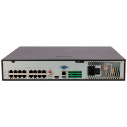 UNV-NVR504-16B-P16-IQ Enregistreur NVR pour caméra IP 16CH vidéo / Compression Ultra265 / 16 PoE Prend en charge SIP jusqu'à 4CH / Reconnaissance facial 4HDD / Prend en charge RAID / Alarmes