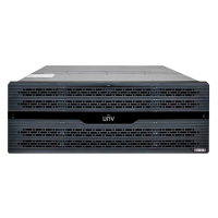 Stockage en réseau unifié - 320 CH enregistrement | 160 CH renvoi  - Bande passante 640 Mbps en enregistrement - Prend en charge 24 disques durs | RAID