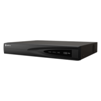 Enregistreur NVR pour caméra IP 8 CH vidéo / Compression H.265+ Résolution maximale 8Mpx Bande passante 80 Mbps Sortie HDMI 4K et VGA Support 1 disque dur