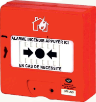 Boitier Bris de Glace adressable  avec isolateur de court circuit , 12v Certifié CE DPC