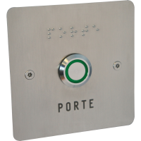 Bouton poussoir éclairé T XBP NO/NFE sur façade T FAC 07/B et module handicap 1-RSE-NH-001