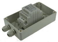 Alim. 230V AC / 12V DC (12-14V) / 2,8A boîtier ABS IP 65 180 x 105 x 80 mm 2 PE