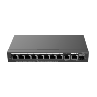 Switch Reyee PoE administrable Cloud 8 Ports PoE + 2 Uplink RJ45 + 1 SFP Combo Vitesse des ports 10/100/1000 Mbps 30W par port 802.3af/at / Maximum 120W VLAN/Port Isolation/Loop Detection Port Speed Limit