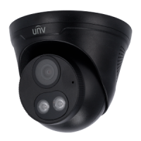 Caméra IP 4 Mégapixel - Gamme Easy - 1/2.8" Progressive Scan CMOS - Objectif 2.8 mm - Portée IR 30 m Portée lumière blanche 30 m ColorHunter - Interface WEB, CMS, Smartphone et NVR Noir