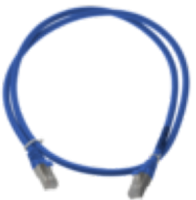 Cordon S/FTP CAT6A patch LSZH bleu 01M